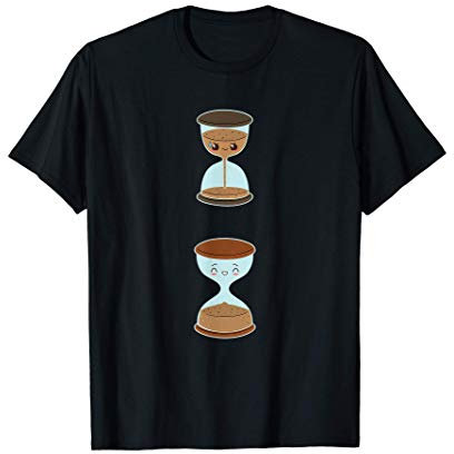 Sanduhr Comic Zeit Uhr Zeitreise Uhrwerk Countdown Geschenk T-Shirt