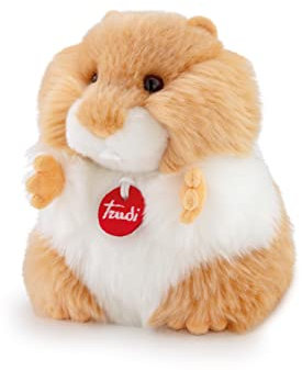 Trudi TUDN6000 Fluffies Plüschtier Hamster ca. 20 cm, Größe S, kuschliges Stofftier mit weichen Materialien, Plüschfigur mit realistischen Details, waschbar, Kuscheltier für Kinder & Babys, Hellbraun