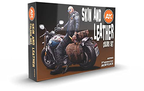 AK Acrylics 3Gen SET AK11613 SKIN AND LEATHER COLORS SET (6x17ml)