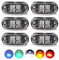 TOSNRCT 6Pcs LED Seitenmarkierungsanzeigen Vorne Hinten Seitenmarkierungsleuchten Licht Universal 12V 24V für LKW Anhänger SUV Van (Weiß)