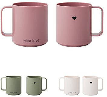 Design Letters MINI Tritan Trinkglas für Baby und Kinder lila |BPA/EA/BPS-Frei | Multi/Trinklernbecher mit henkel | Drop-safe | Zubehör ist separat erhältlich | 175 ml | Spülmaschinengeeignet