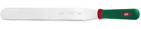 Sanelli Premana Professional Spatola Cuoco e Pasticciere seghettata, Acciaio Inossidabile, lunghezza lama 30 cm.