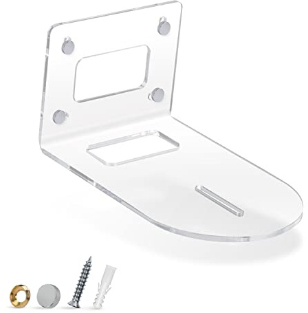 Universal PTZ Camera Wall Mount Bracket, Universal, Suitable for HuddleCam, PTZOptics, AVIPAS, Lumens Camera, 9” x 5.6” Holder (Clear) by Brainwavz