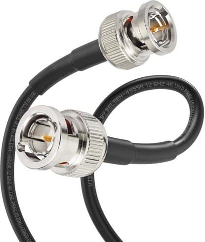 Superbat 4K 8K UHD Präzision SDI Kabel 2m BNC-Stecker auf BNC-Stecker Belden 4855R SDI-Videokabel 75 Ohm für 1080p/3G-SDI/6G-SDI Recorder, Oszilloskop, Überwachungskamera, SDI-Konverter