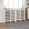 HOMIUSE 210x21x85 cm Heizkörper Verkleidung mit Horizontalen Latten Heizkörper Abdeckung Landhausstil Heizungsverkleidung Heizungsabdeckung für Schlafzimmer Wohnzimmer Weiß Massivholz Kiefer