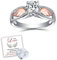 OVNMFH to My Love, I'll Hold You in My Heart Personalisierter Circle Wings Memorial Ring, 925 Sterling Silber Fashion Angel Wing Ring, Trendy Delicate Ring Jewelry Gifts for Women and Girls (5)