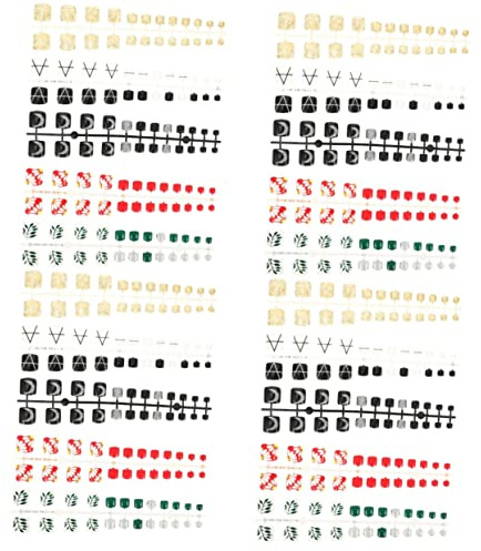 minkissy 20sets Toe Nail Art Patches Easy Use Pedicure Tips for Nail Art for Women and Safe Material Designs