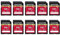 GIGASTONE 128 GB Confezione da 10 schede di memoria SDXC, fotocamera Plus, velocità 100 MB/s. Compatibile con Videocamera, Fotocamera, Canon, Nikon, Sony, Kodak, Panasonic per 4K UHD Video,