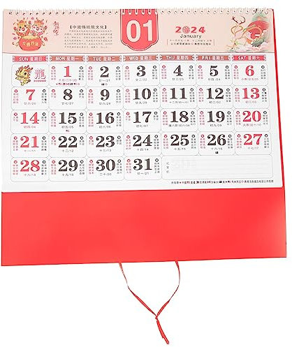 Calendrier Mural De Bureau Délicat 2024 Agenda Culturel Chinois Quotidien