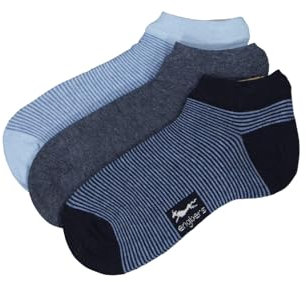 engbers Herren Herren Sneaker-Socke gestreift, 36910, 36910, Saphirblau in Größe 46