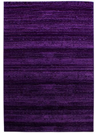 Kurzflor Teppich Pago Läufer, Farbe: Lila, Größe:80x150 cm