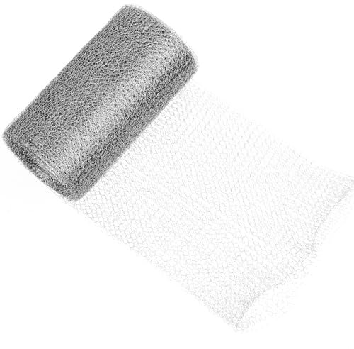 Maille de Acier Inoxydable, Filets de Acier Inoxydable pour Jardin, Grillage Anti Rongeur Filet de Protection Contre pour Rongeurs Limaces Insectes 12.7 cm x 6 m