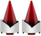 QENETY Bullet Blinker-Lichtlinsenabdeckung, Ersatz-Rauchlinsenabdeckung für Harley Softail Street Glide Road Glide Fatboy Sportster Dyna Deluxe Bikes (rot)