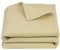 ZOLLNER Kuscheldecke in 150x200 cm - 100% Baumwolle - Zeitloses Waffelmuster - knitterarme und atmungsaktive Couchdecke in beige - waschbar bis 60°C – Hotelwäschequalität - Oeko Tex® Zertifiziert