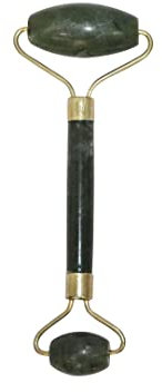 Vediknectar® Kristallroller aus Naturstein Gesichtsroller aus grüner Jade Gesichtsroller für Frauen Massagewerkzeug aus Kristallsteinen zur Entspannung von Gesicht Gesichtspflege Hals und Körper