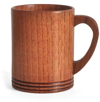 Tazas de café de madera, vasos de agua, tazas de café, vasos de cerveza de madera, estructura de madera, adecuado para agua, jugo, leche y café