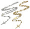 2 Stück Rosenkranz kette, rosenkranz katholisch kette, rosenkranz, Kreuz Religiöses Amulett für Männer Frauen (Gold+Silber)