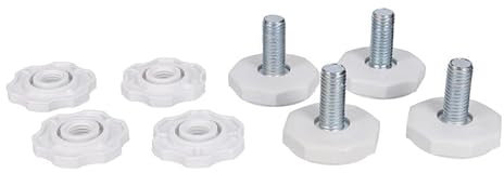 LUTH Premium Profi Parts Gerätefuß Set kompatibel mit Bosch 00610643 für Waschmaschine 4stk