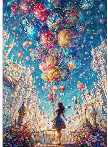 GHHKUD Schlösser Diamond Painting für Erwachsene, 5D DIY Mädchen Diamant Painting Bilder für Erwachsene Anfänger, Diamond Art Painting Set, Full Drill Diamant Malerei für Dekoration 30x40 cm