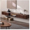 Medienkonsole Luxuriöser schwebender TV-Ständer mit Schubladen und Vitrine, wandmontiertes Entertainment-Center aus Holz, moderne Medienkonsole for unter den Fernseher, an der Wand hängende TV-Bank fo