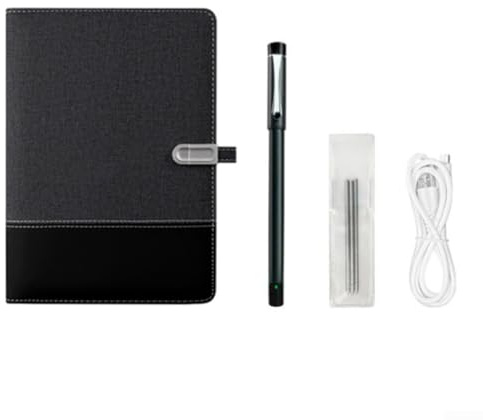 Jotekonoby Smart-Stift-Notizbuch-Set mit Echtzeit-Digitalisierung, Bluetooth-kompatibel, Textkonvertierung, tragbares ABS für Studenten und Profis (Smart Pen + Papier)