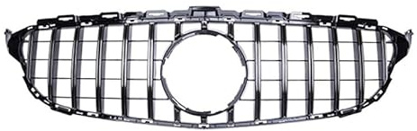 Frontgrill des Autos Für Benz W205 C205 C200 C220 2015-2018 GT Stil Front Stoßstange Grille Grill Ersatz Glanz Schwarz