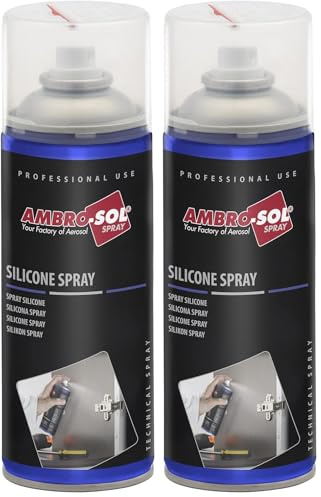 AMBRO-SOL, Aceite de Silicona, Spray 400 ml (Paquete de 2)
