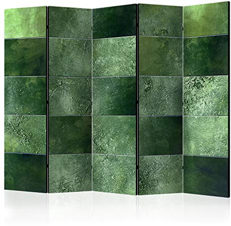 decomonkey Paravent Raumteiler Innen Mauer 225x172 cm 5 Teilig Beidseitig Room Divider Wall Raumteiler Stehend Trennwand Sichtschutz Spanische Wand Sichtschutzwand Wohnzimmer Holz Schmetterling