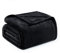 Exclusivo Mezcla Double Size Soft Bed Blanket, 230 x 168 CM Fleece Velvet Blanket for Bed, Fluffy Blankets Bed, Warm, Cozy, Plush and Lightweight Black Blanket