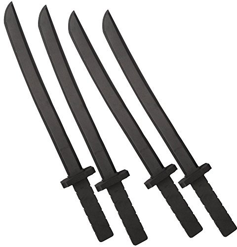 Katara 1771-15 1771 Ninja Schwert 4er Set, Jungen, Schwarz, 55cm