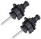 2 Stücke Gitarrengurt Schlösser, Anti-Skid Tasten Straplocks Schlösser Gurt Halterung System(7*3*3cm-Schwarz)