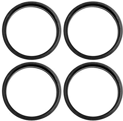 sourcing map 4 Stücke Zentrierringe Kunststoff Distanzringe für Universal 73.1 zu 67.1 mm Schwarz