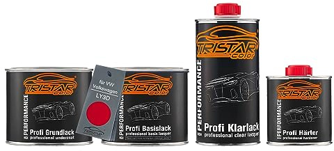TRISTARcolor Botes de Pintura automotriz para VW LY3D Tornadorot 1,75L | para VW / Volkswagen, Kit capa de fondo + base + barniz 2K + endurecedor, listo para usar