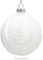 SIKORA Highlights 4er Set ausgefallene Christbaumkugeln aus Glas Weiss, Farbe/Modell:Modell New York Weiss, Größe:8 cm