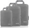 Eono Komprimierbaren Packwürfeln zur Organisation Ihres Reisegepäcks, Compression Packing Cube, Packtaschen Set & Gepäck Organizer für Rucksack & Koffer, Grau, 3-teilig