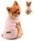 PAIDEFUL Clothes for Small Dogs Boy Girl Summer Striped Puppy T Shirt Vest Breathable Cotton Tee Sleeveless Chihuahua Yorkshire,Pink,Size XL
