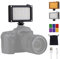 Panneau Lumineux À LED, Éclairage De Caméra À 96 LED avec Filtre 5400K/3200K Et Film 6 Couleurs, Éclairage De Remplissage De Caméra À Intensité Variable avec Filetage 1/4 pour Appareils Photo