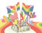 Lovepop® Karte Love is Love 3D Pop-Up Liebeskarte LGBTQ+ Christopher Street Day pride month June Queer Community | inkl. Umschlag & Versteckfach für Geld & Gutscheine