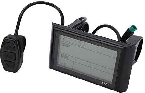 36V 48V LCD Display, S900 Elektrisches LCD Fahrrad Display Meter, Wasserdichtes S900 Display Bedienfeld LCD Display Fahrradcomputer, für Fahrradmodifikation