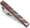 GIVBRO Krawattennadel aus Holz für Herren, geometrische Muster, bedruckt, Krawattenklammer für Hochzeit, Party, Geschenke, Krawattenklammern