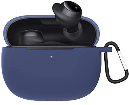 GIOPUEY Funda para Redmi Buds 3 Lite, Ultradelgado Silicona Case Cover, Anti-caída, Redmi Buds 3 Lite Funda - Azul Oscuro