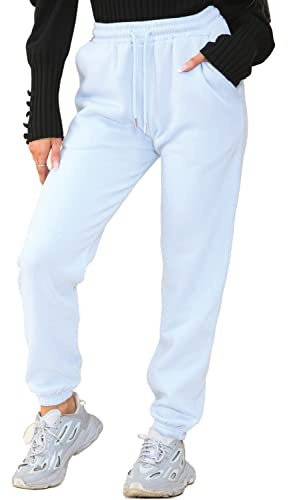 BRAND KRUZE Womens Fleece Lined Joggers Ladies Soft Warm Loungewear Sweatpants