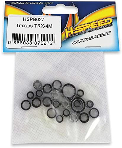 H-SPEED Kugellager-Satz für Traxxas TRX-4M 22Stk. mit Gummidichtung, Geölt, Rostfrei