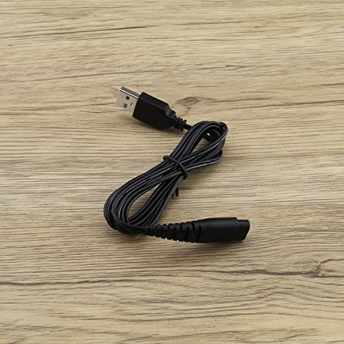 YINETTECH 2 Stück Rasierer Ersatz-Ladekabel Kompatibel mit Hatteker RFC-588 RFC-598 RFC-690 RFC-692 RFC-696 RSCX-9598 RSCX-7568 Rasierer-Ladekabel 5W 5V 1.2m