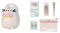 Grupo Erik Nachtlampe Kinder - Nachtlicht Katze Pusheen - 11x16x7 cm Schreibtisch Lampe & Schreibwaren Set Pusheen Foodie - Kugelschreiber 10 farben - Federmäppchen Groß - Büroklammern