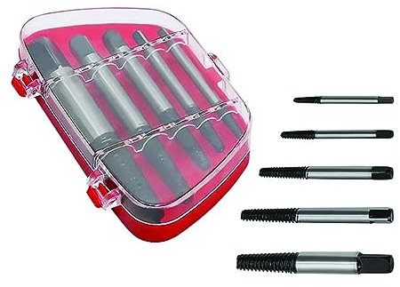 PARENCE.- Lot de 5 Extracteurs de Vis Endomagées, Cassées et Dénudées/Kit d'outils de retrait en Spirale, Différentes Tailles - 5 Pièces