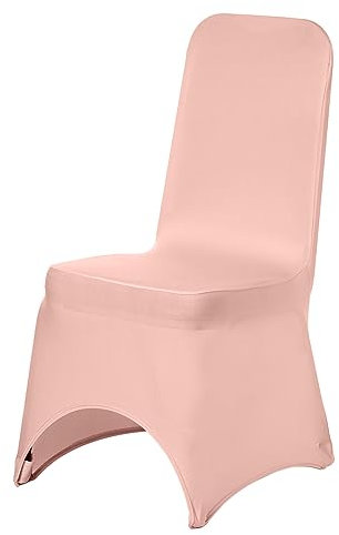 Trimming Shop Housse de chaise en élasthanne or rose - Tissu extensible amovible et lavable - Pour mariage, banquet, cérémonie, hôtel, salle à manger, fête - 1 pièce