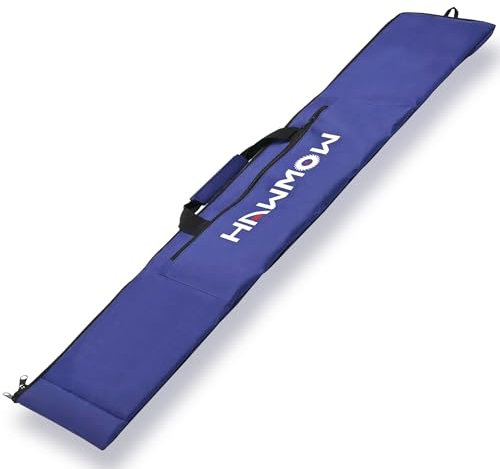 Hawmow 56“ Universal Track Saw Guide Rail Protective Bag for Makita and for Festool, Professional Carry Bag for Transporting Guide Rails and Aaccessories, Up to 58”, Classic Blue, GRBAG55