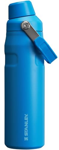 Stanley IceFlow Fast Flow Water Bottle 24 OZ | Angled Spout Lid | Lightweight & Leakproof for Travel & Gym | Insulated Stainless Steel | BPA-Free | Azure