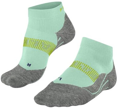 FALKE Damen Laufsocken RU4 Endurance Cool Short W Sso Funktionsmaterial antiblasen 1 Paar, Grün Jade 7439, 35-36
